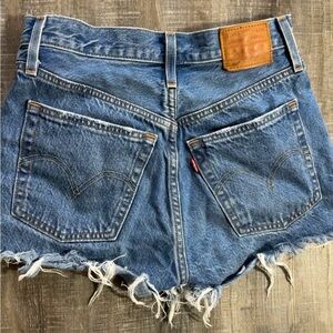 Levi's Dark Wash Jean Shorts